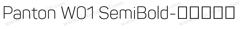 Panton W01 SemiBold字体转换
